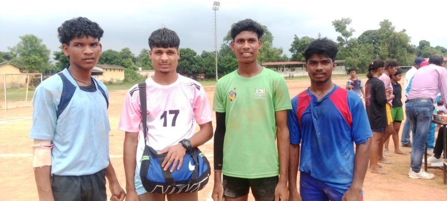 चार छात्राओं का संभाग स्तरीय कबड्डी प्रतियोगिता के लिए चयन, पोर्टा केबिन आवासीय विद्यालय देवगांव ने बढ़ाया जिले का मान
