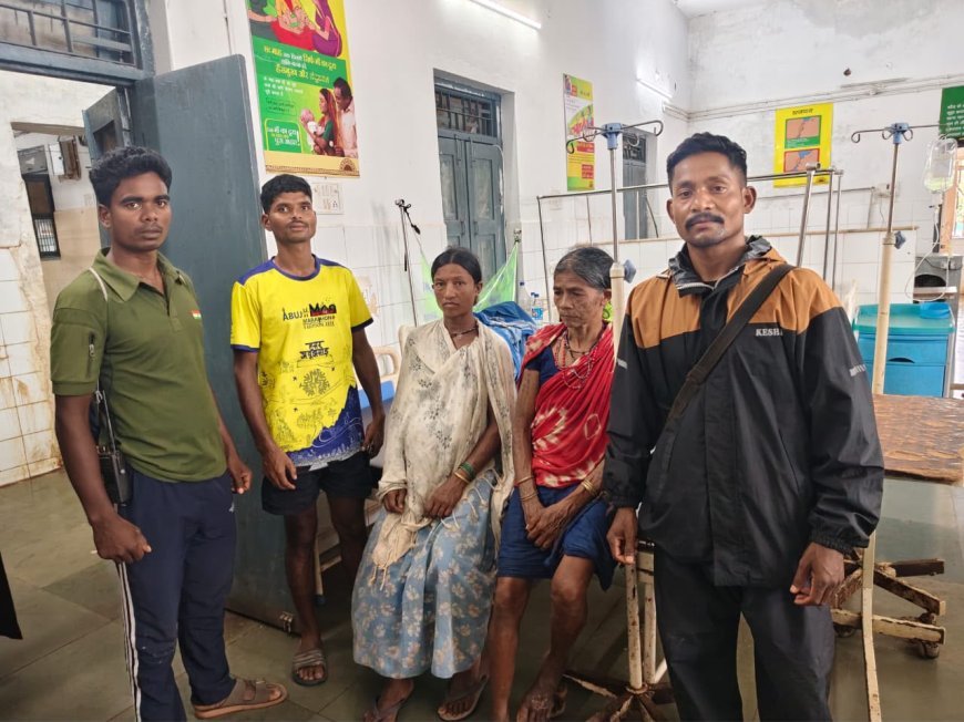 अबूझमाड़ में फिर दिखी पुलिस की मानवीय संवेदना – दुर्गम कुड़मेल से गर्भवती महिला को बाइक से अस्पताल पहुंचाकर डीआरजी जवानों ने बचाई जान